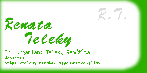 renata teleky business card